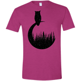 Perched Owl Men's Semi-Fitted Softstyle