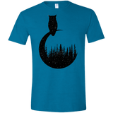 Perched Owl Men's Semi-Fitted Softstyle