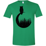 Perched Owl Men's Semi-Fitted Softstyle