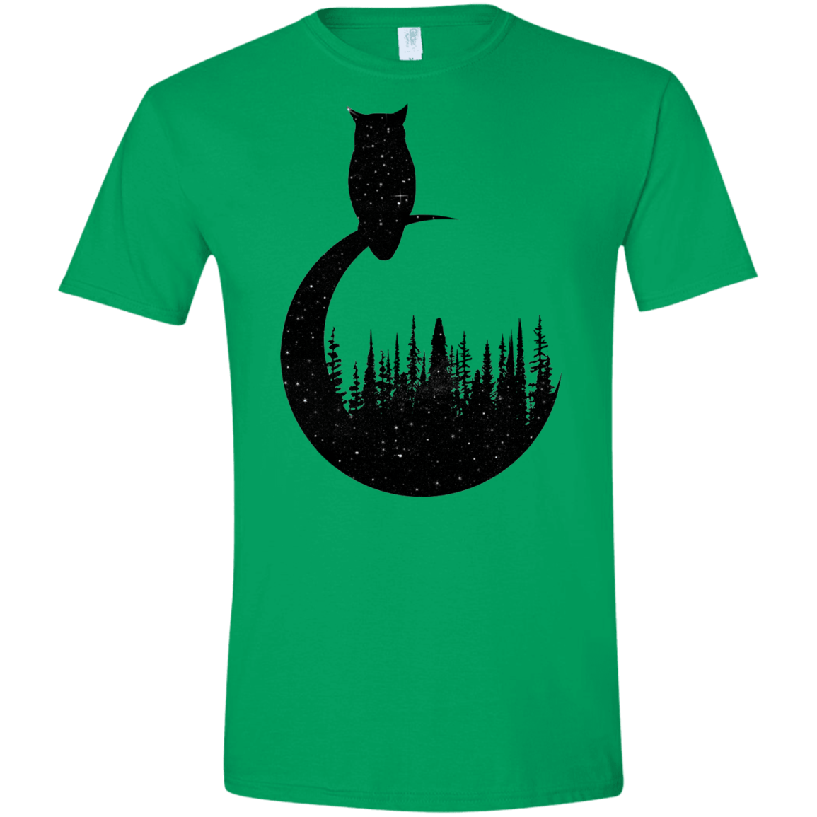 Perched Owl Men's Semi-Fitted Softstyle