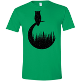 Perched Owl Men's Semi-Fitted Softstyle