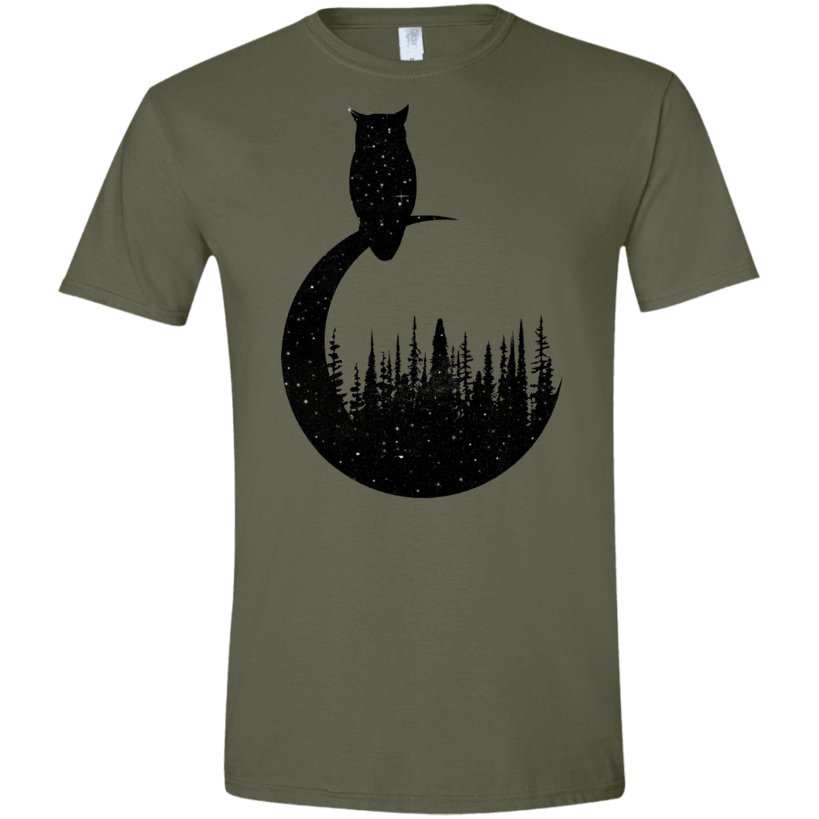 Perched Owl Men's Semi-Fitted Softstyle