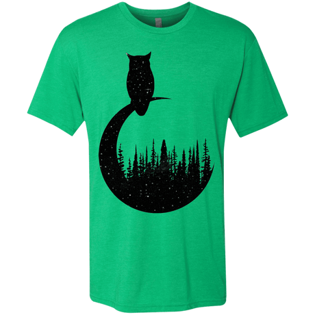 T-Shirts Envy / S Perched Owl Men's Triblend T-Shirt