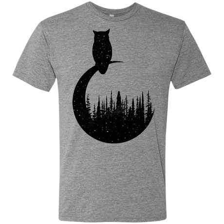 T-Shirts Premium Heather / S Perched Owl Men's Triblend T-Shirt