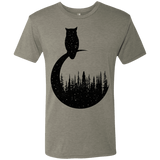 T-Shirts Venetian Grey / S Perched Owl Men's Triblend T-Shirt