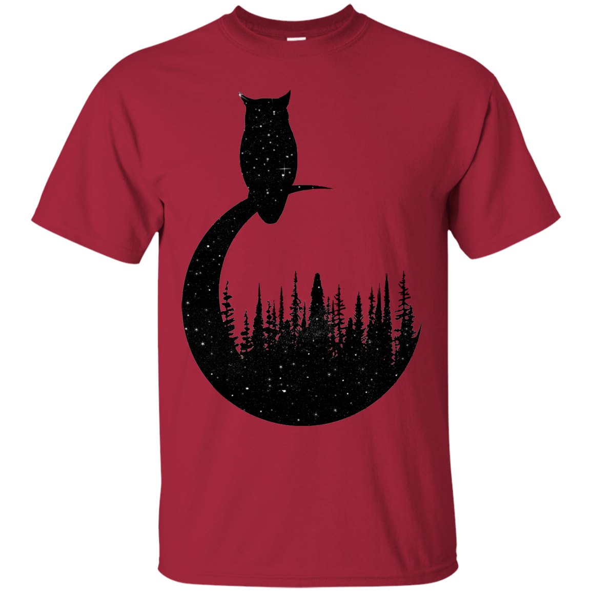 T-Shirts Cardinal / S Perched Owl T-Shirt