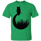 T-Shirts Irish Green / S Perched Owl T-Shirt