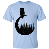 T-Shirts Light Blue / S Perched Owl T-Shirt