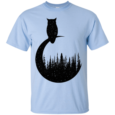 T-Shirts Light Blue / S Perched Owl T-Shirt