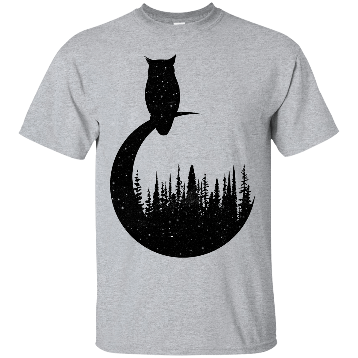 T-Shirts Sport Grey / S Perched Owl T-Shirt