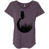 Perched Owl Triblend Dolman Sleeve