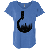 Perched Owl Triblend Dolman Sleeve