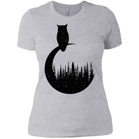 T-Shirts Heather Grey / X-Small Perched Owl Women's Premium T-Shirt