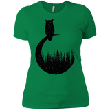 T-Shirts Kelly Green / X-Small Perched Owl Women's Premium T-Shirt