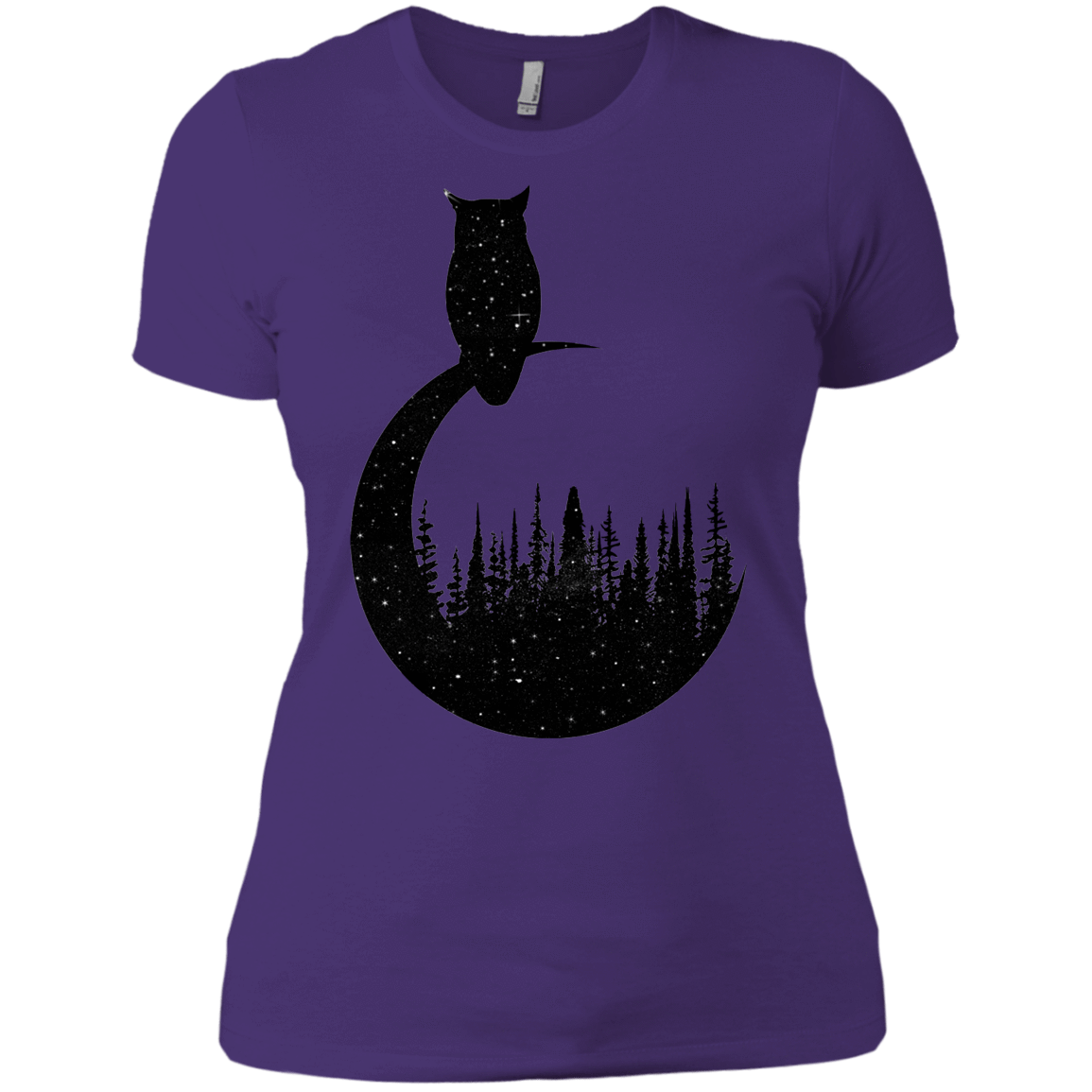 T-Shirts Purple Rush/ / X-Small Perched Owl Women's Premium T-Shirt