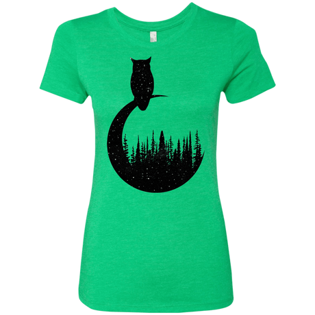 T-Shirts Envy / S Perched Owl Women's Triblend T-Shirt