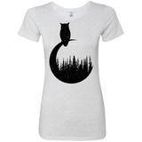 T-Shirts Heather White / S Perched Owl Women's Triblend T-Shirt