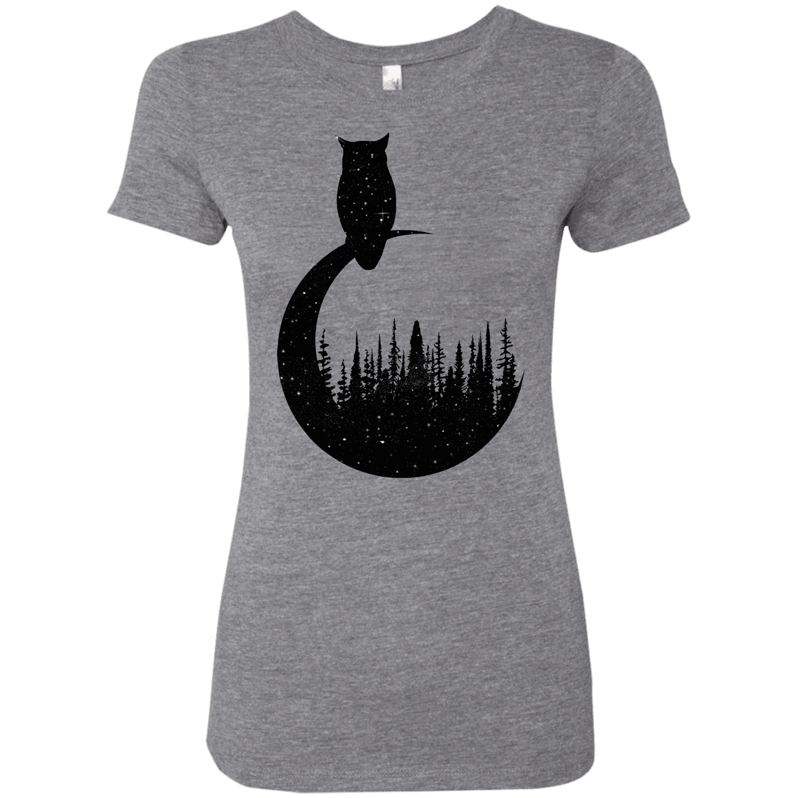 T-Shirts Premium Heather / S Perched Owl Women's Triblend T-Shirt