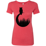 T-Shirts Vintage Red / S Perched Owl Women's Triblend T-Shirt
