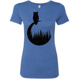T-Shirts Vintage Royal / S Perched Owl Women's Triblend T-Shirt