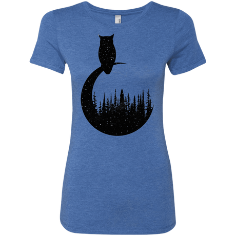 T-Shirts Vintage Royal / S Perched Owl Women's Triblend T-Shirt