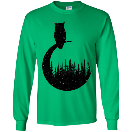 Perched Owl Youth Long Sleeve T-Shirt