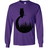 Perched Owl Youth Long Sleeve T-Shirt