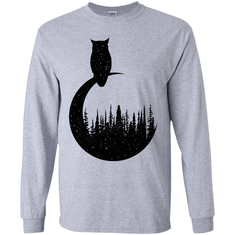 Perched Owl Youth Long Sleeve T-Shirt