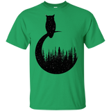 T-Shirts Irish Green / YXS Perched Owl Youth T-Shirt