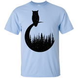 T-Shirts Light Blue / YXS Perched Owl Youth T-Shirt