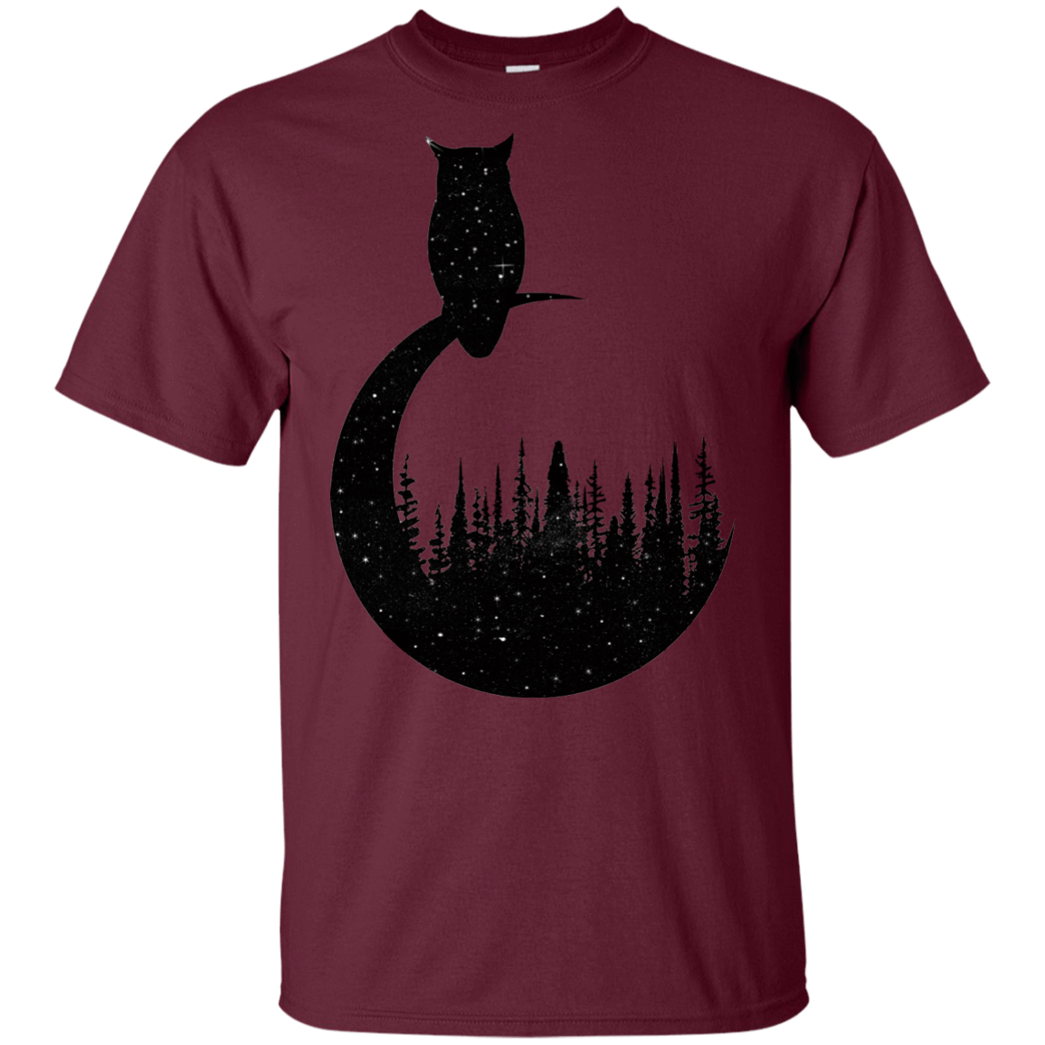 T-Shirts Maroon / YXS Perched Owl Youth T-Shirt