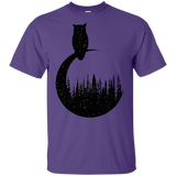 T-Shirts Purple / YXS Perched Owl Youth T-Shirt