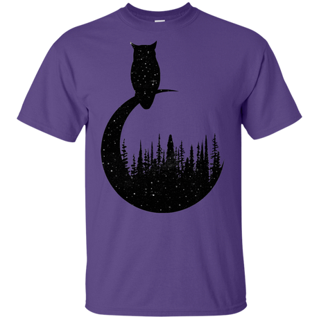 T-Shirts Purple / YXS Perched Owl Youth T-Shirt