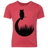 Perched Owl Youth Triblend T-Shirt