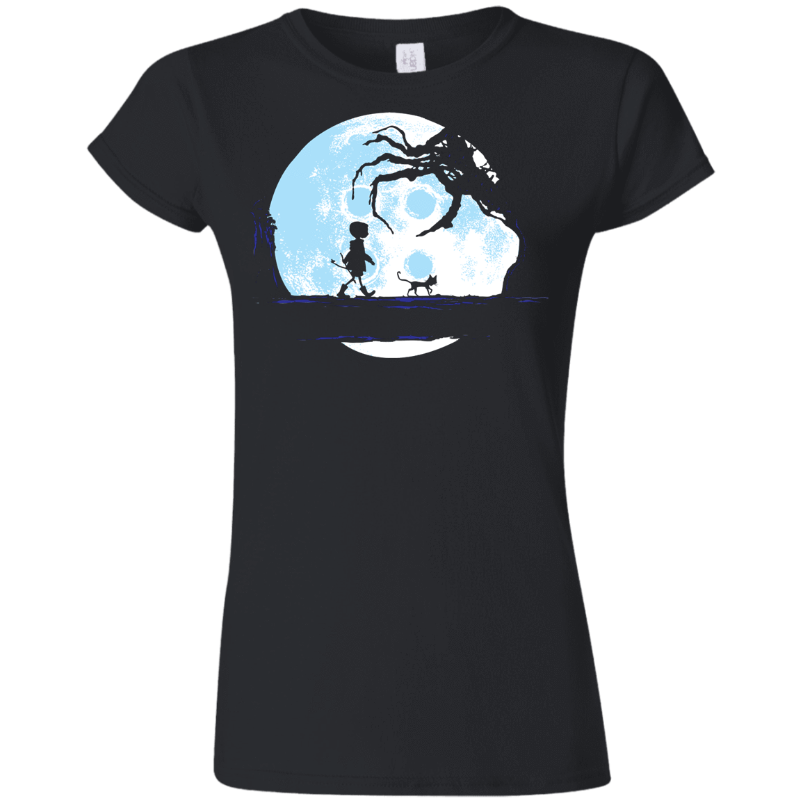 T-Shirts Black / S Perfect Moonwalk- Coraline Junior Slimmer-Fit T-Shirt