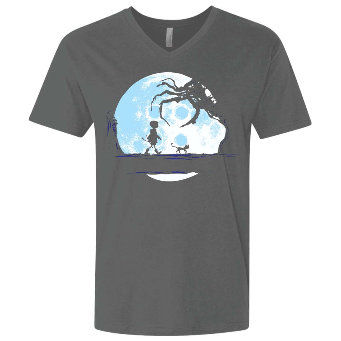 T-Shirts Heavy Metal / X-Small Perfect Moonwalk- Coraline Men's Premium V-Neck