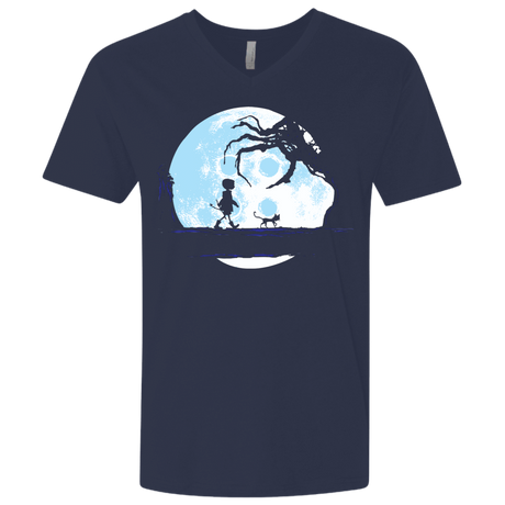 T-Shirts Midnight Navy / X-Small Perfect Moonwalk- Coraline Men's Premium V-Neck