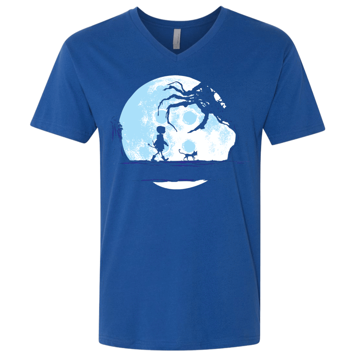 T-Shirts Royal / X-Small Perfect Moonwalk- Coraline Men's Premium V-Neck