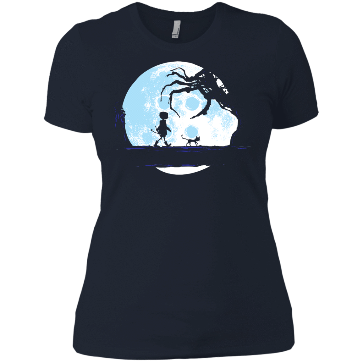 T-Shirts Midnight Navy / X-Small Perfect Moonwalk- Coraline Women's Premium T-Shirt