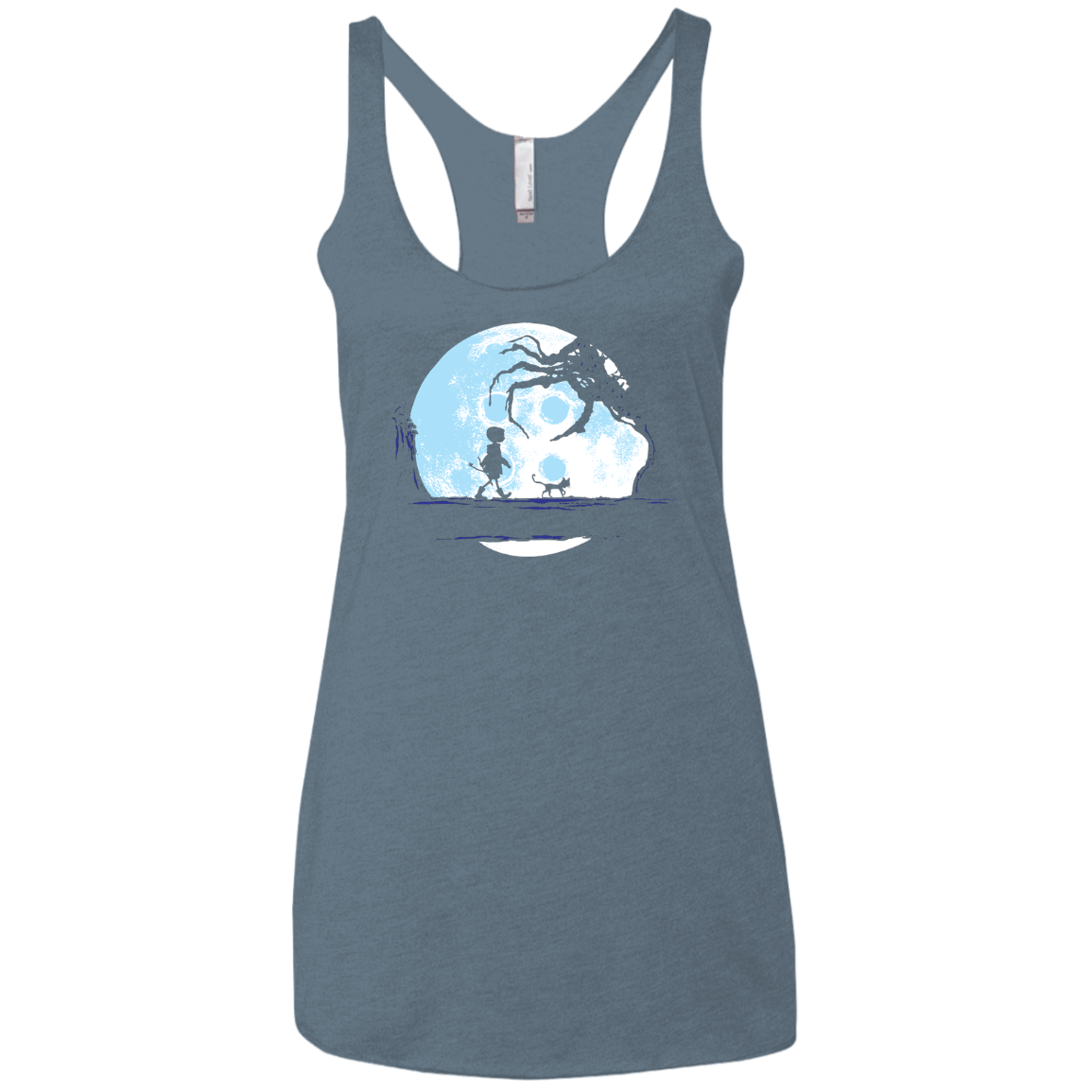 Perfect Moonwalk- Coraline Women's Triblend Racerback Tank