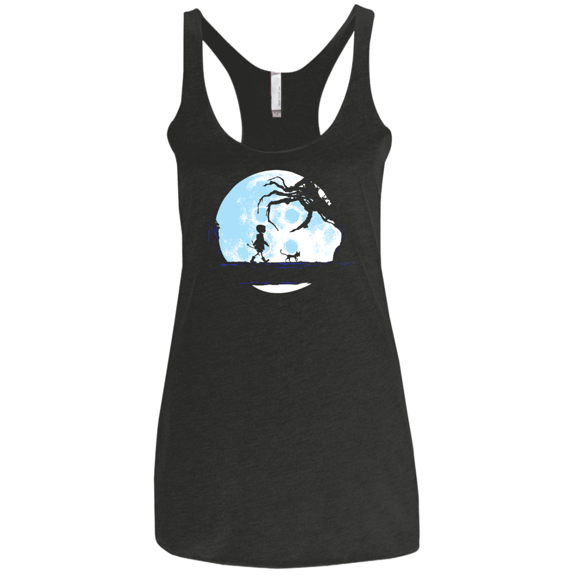 Perfect Moonwalk- Coraline Women's Triblend Racerback Tank