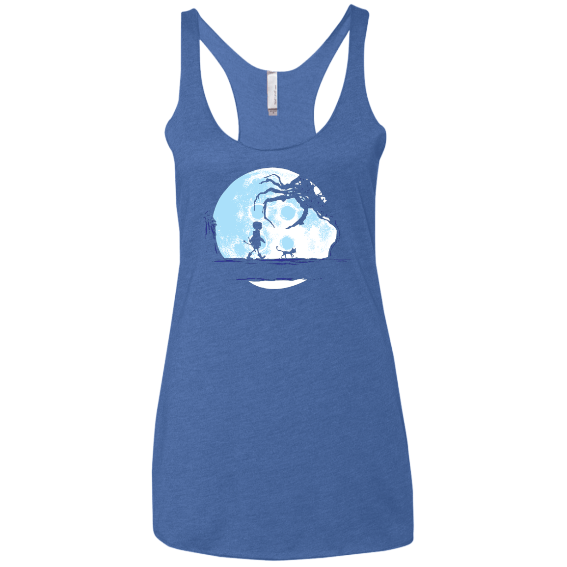 Perfect Moonwalk- Coraline Women's Triblend Racerback Tank