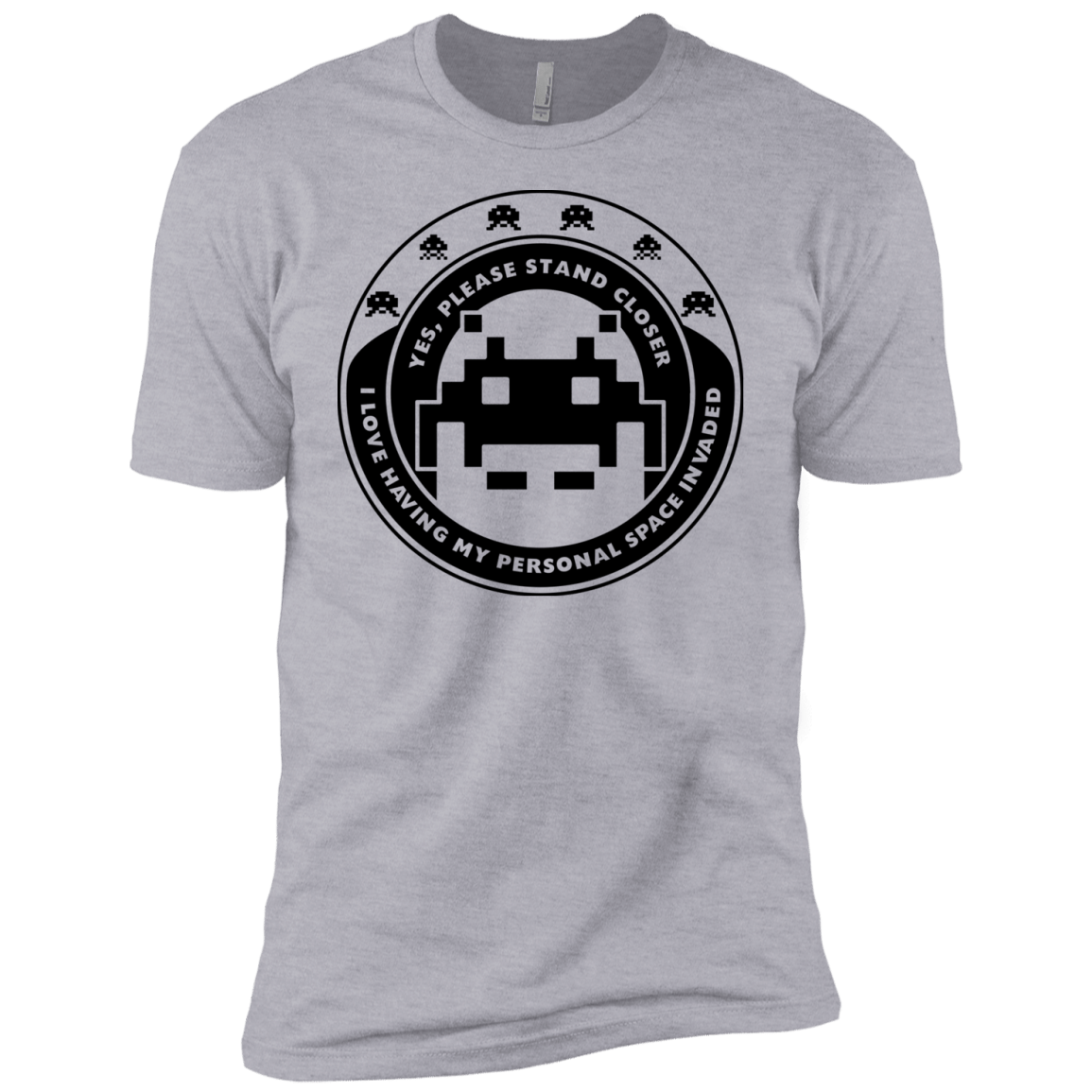 T-Shirts Heather Grey / YXS Personal Space Invader Boys Premium T-Shirt
