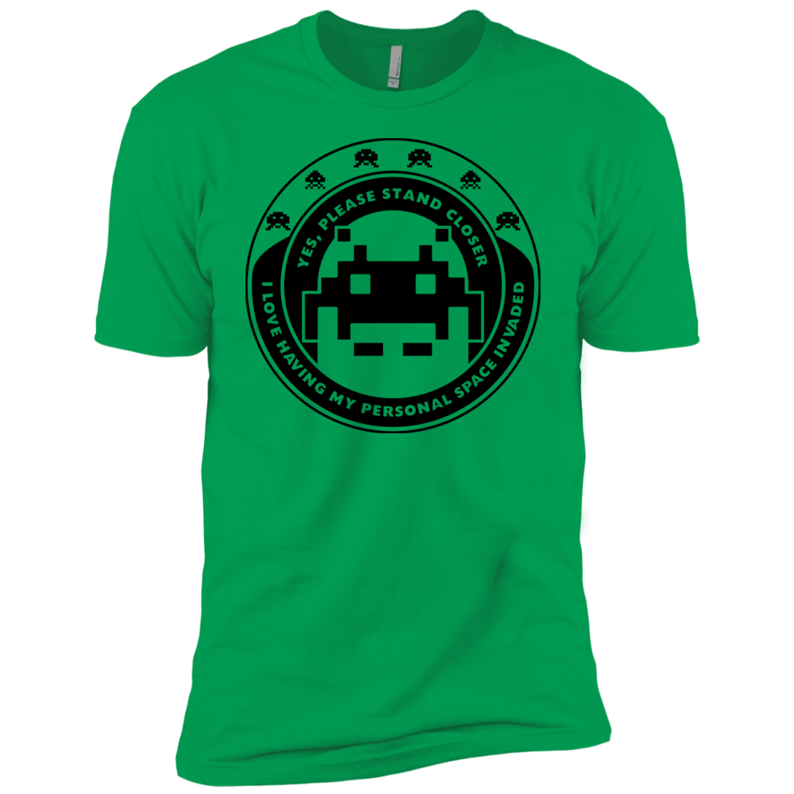 T-Shirts Kelly Green / YXS Personal Space Invader Boys Premium T-Shirt