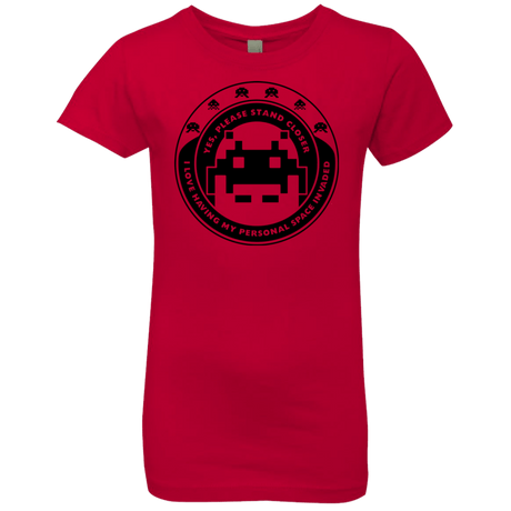 T-Shirts Red / YXS Personal Space Invader Girls Premium T-Shirt
