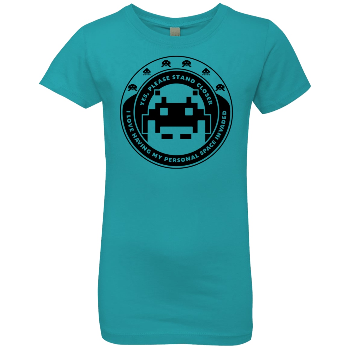 T-Shirts Tahiti Blue / YXS Personal Space Invader Girls Premium T-Shirt