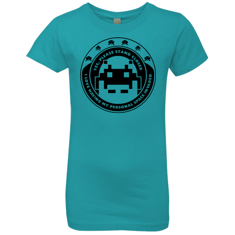 T-Shirts Tahiti Blue / YXS Personal Space Invader Girls Premium T-Shirt