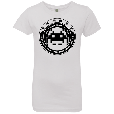T-Shirts White / YXS Personal Space Invader Girls Premium T-Shirt