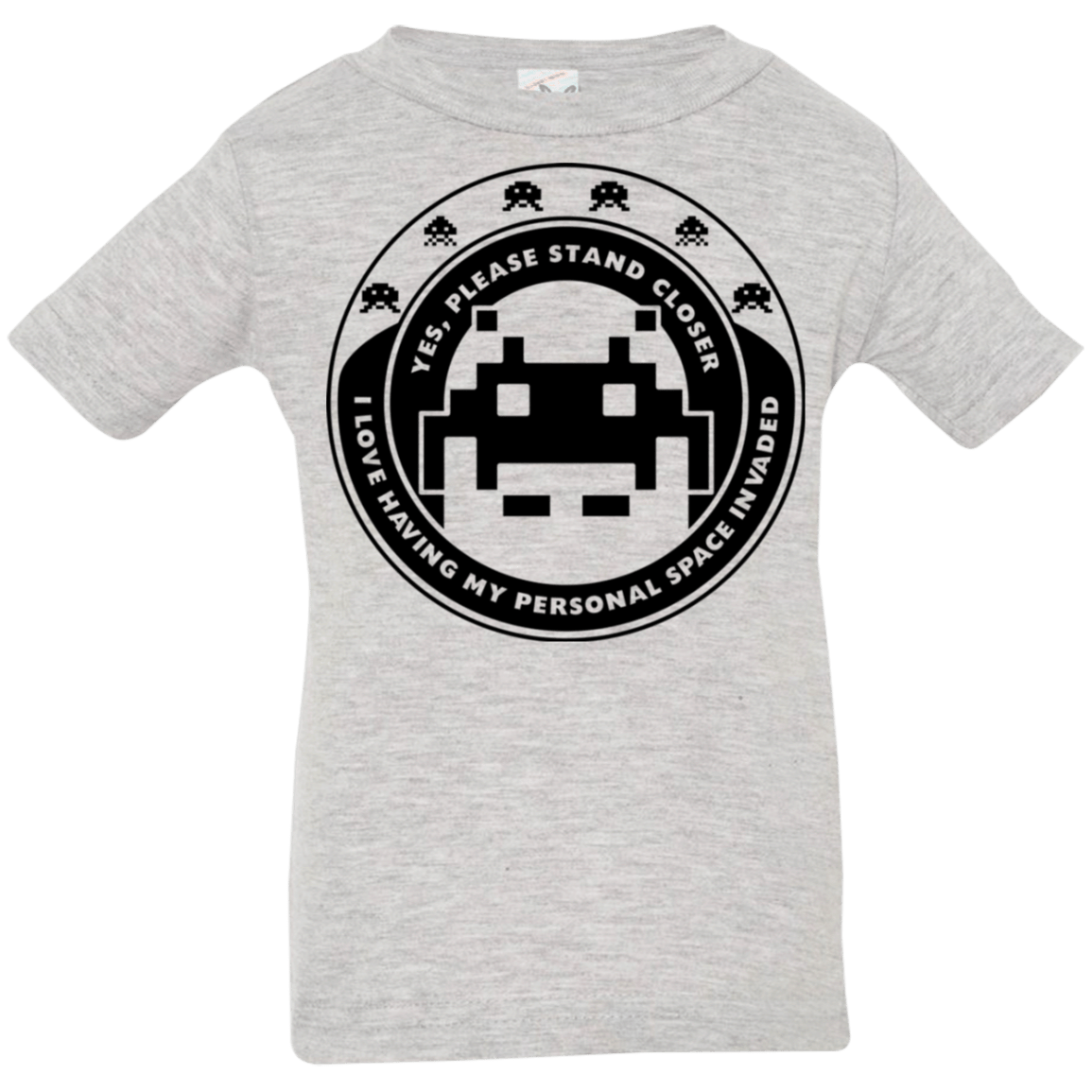 T-Shirts Heather Grey / 6 Months Personal Space Invader Infant Premium T-Shirt