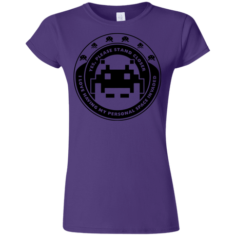T-Shirts Purple / S Personal Space Invader Junior Slimmer-Fit T-Shirt
